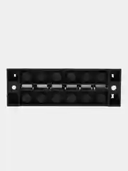 Клеммная колодка винтовая с крышкой, 12 контактов, М4, 25 А, 600 В, 10 AWG, 6 мм2