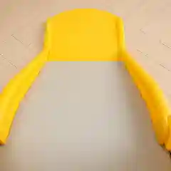 Желтый горка детская для дома и дачи