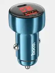 Автомобильное зарядное устройство HOCO Z50 Leader 1xUSB, 1xUSB-C, 3А, PD48W, QC3.0, LED