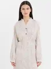 Конфетный легкое шифоновое платье с цветочным принтом