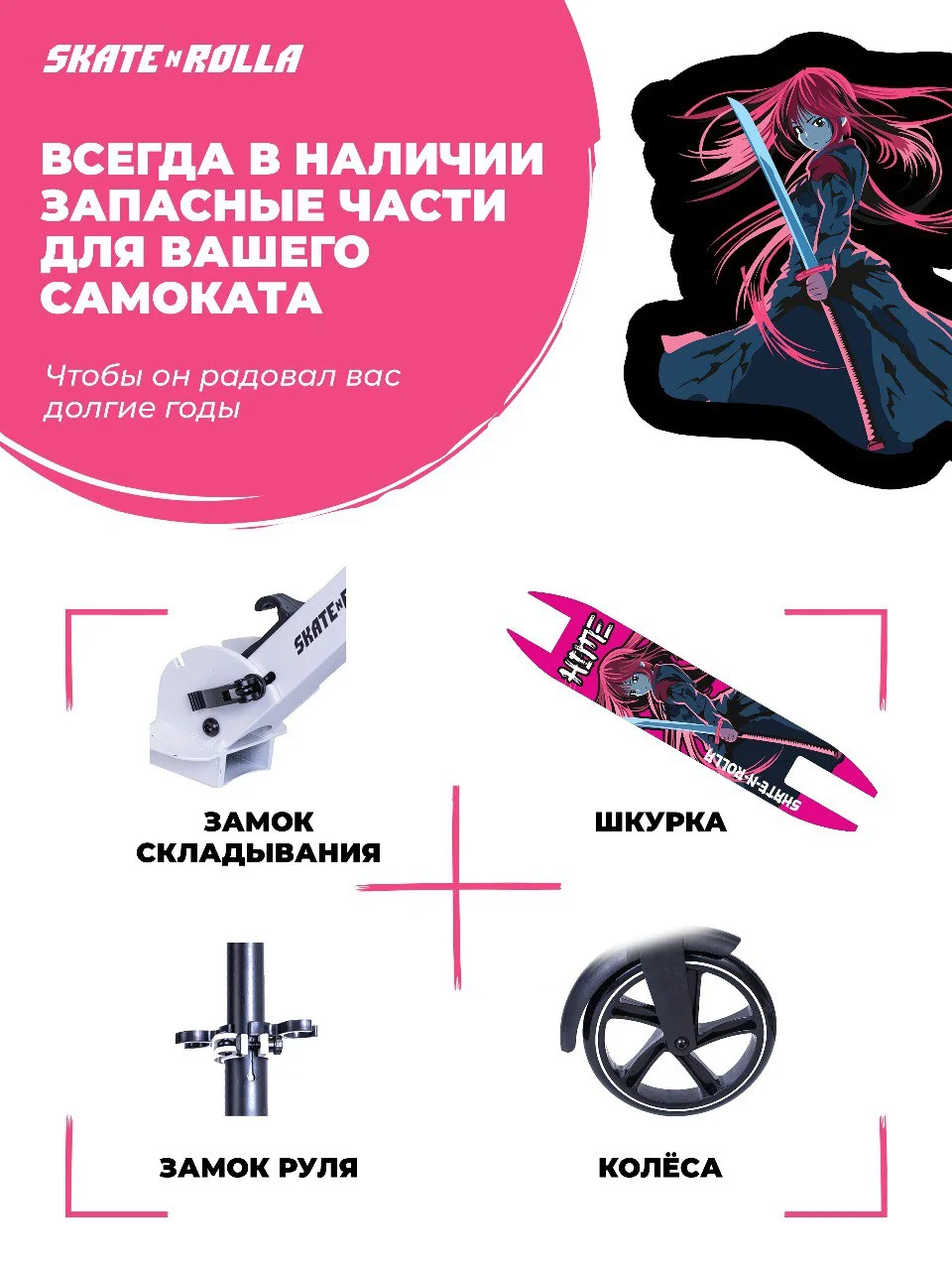 Самокат двухколесный детский городской