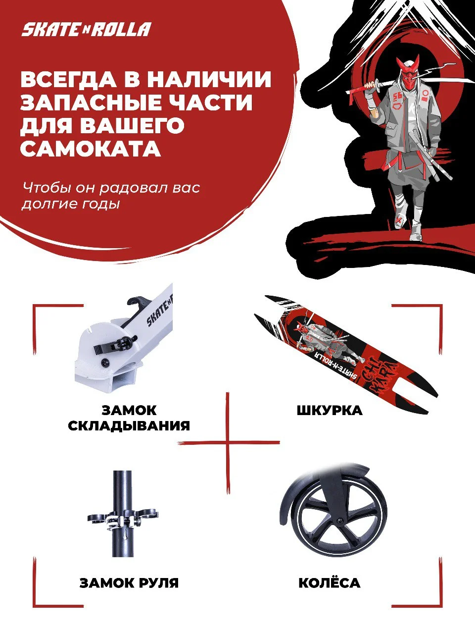 Самокат двухколесный детский городской
