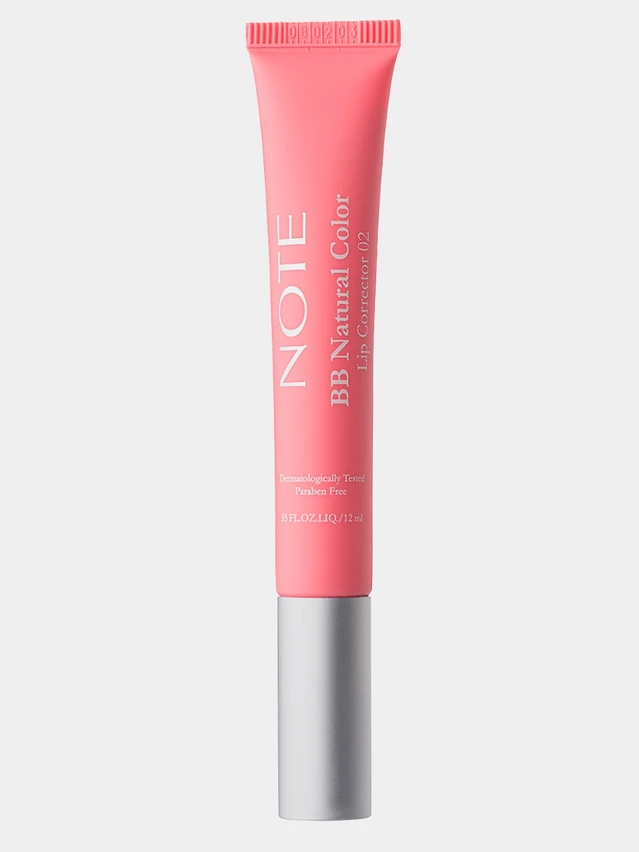 Тёмно-розовый бб корректор-бальзам NOTE Cosmetique BB lip corrector, для увлажнения и питания губ