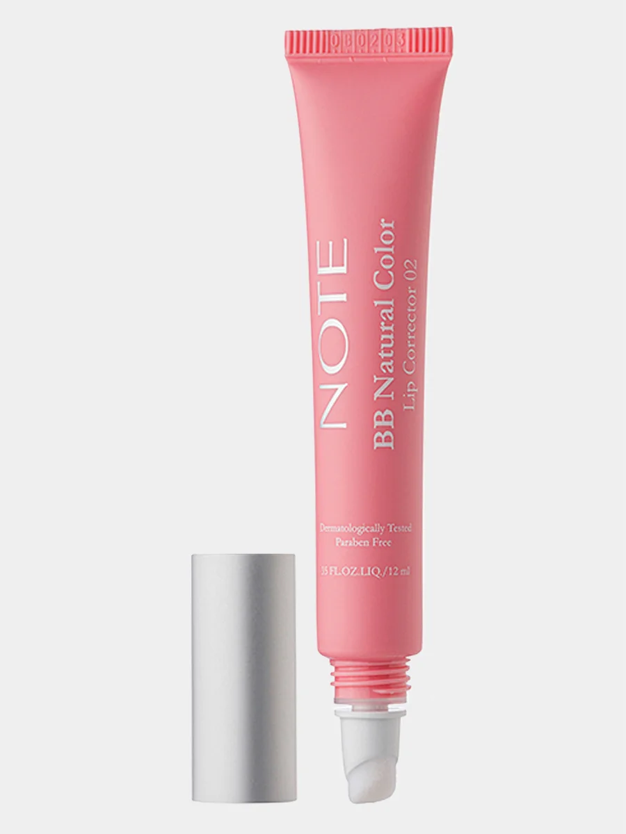 Тёмно-розовый бб корректор-бальзам NOTE Cosmetique BB lip corrector, для увлажнения и питания губ