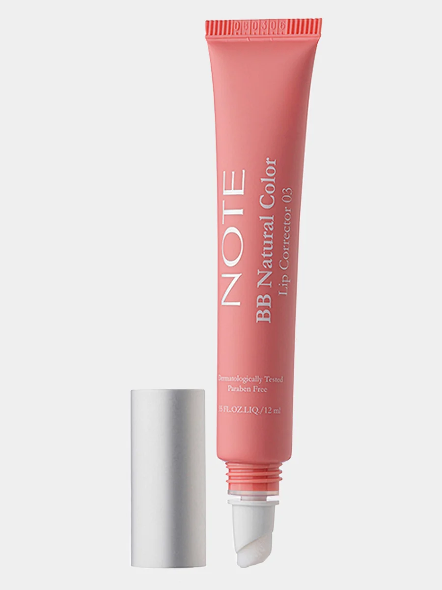 Коралловый бб корректор-бальзам NOTE Cosmetique BB lip corrector, для увлажнения и питания губ