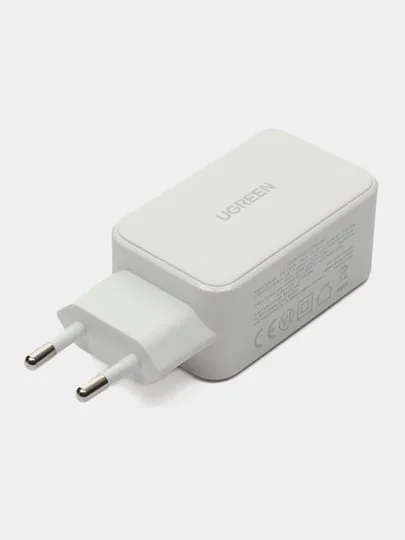 Белый зарядное устройство Xiaomi Ugreen Nexode CD244 USB-A+2xUSB-C 65W 15334