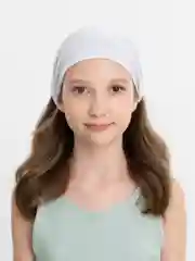 Белый бандана косынка летняя на резинка