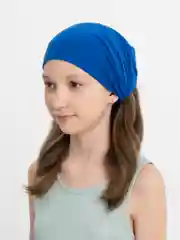 Синий бандана косынка летняя на резинка