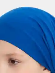 Синий бандана косынка летняя на резинка