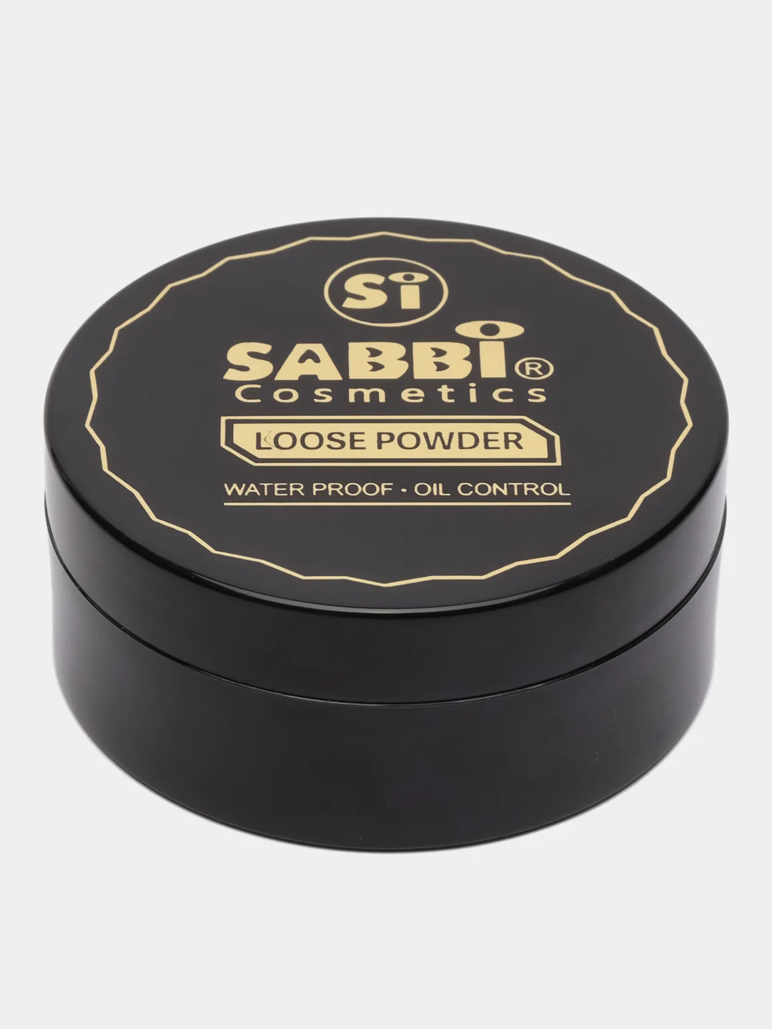 Черный пудра для лица рассыпчатая, матирующая Sabbi