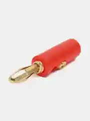 Штекер Banana красный, 4 мм, винтовой