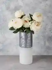 Белый ваза для цветов настольная, стекло