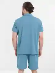 Светло-синий комплект мужской: футболка и шорты Mens