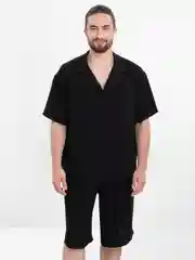 Белый костюм двойка мужской: рубашка и шорты