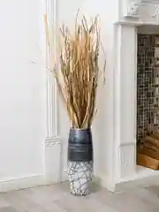 Прозрачный ваза напольная высокая, стекло