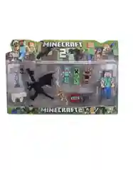 Голубой фигурки Майнкрафт / Minecraft / Коллекционная игрушка / Стив / Компьютерная игра /3 в 1