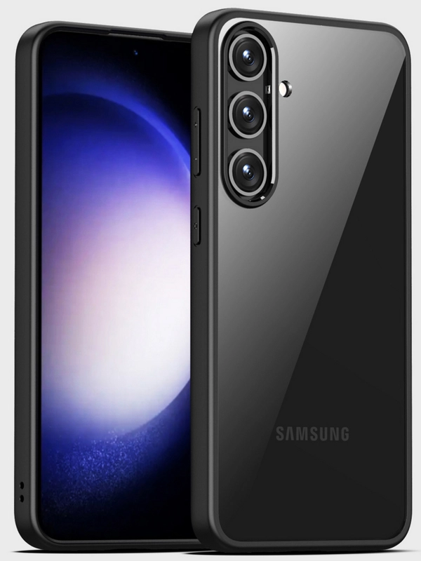 Прозрачный чехол для Samsung S24 Plus / Самсунг S24 + с силиконовым кантом Crystal Case