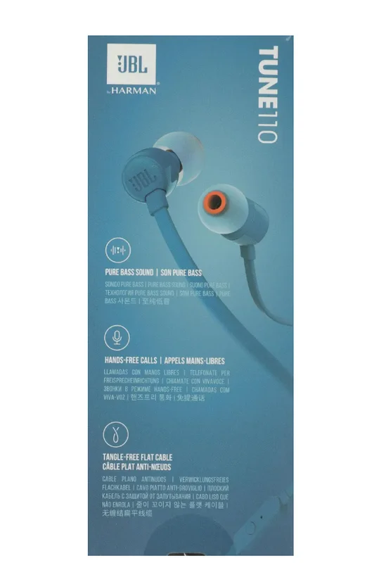 Темно-синий внутриканальные наушники JBL TUNE110