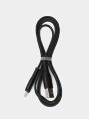 USB кабель Pro Legend плоский Iphone 5, 6s, 8 pin, 1м,  чёрный