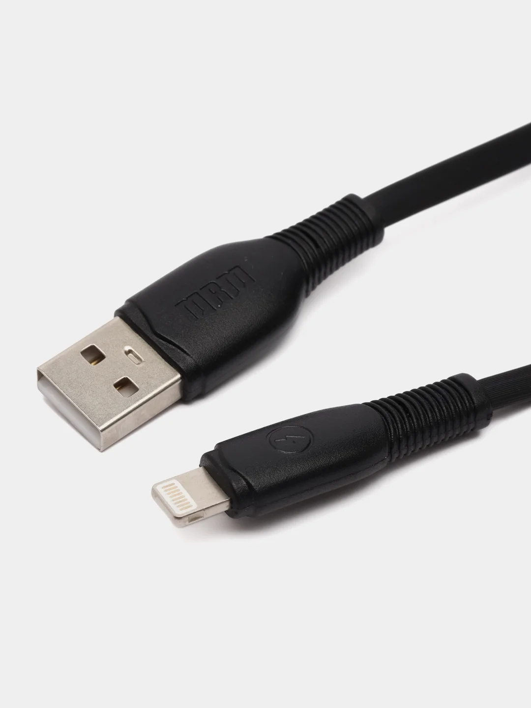 USB кабель Pro Legend плоский Iphone 5, 6s, 8 pin, 1м,  чёрный