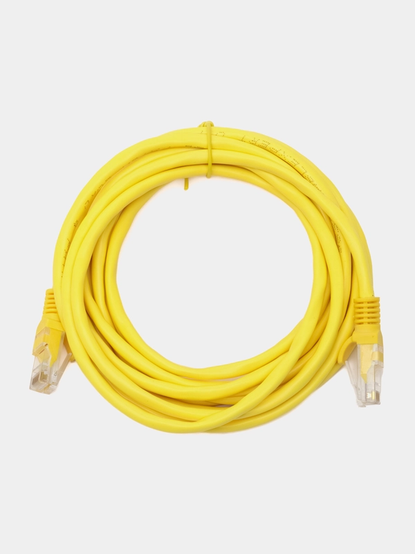 Патчкорд UTP кат.5E RJ-45 вилка <--> RJ-45 вилка, желтый, 3 м.