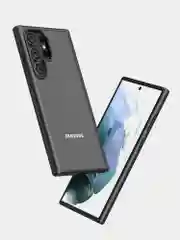 Прозрачный чехол для Samsung S24 Ultra / Самсунг S24 Ультра с силиконовым кантом