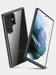 Прозрачный чехол для Samsung S24 Ultra / Самсунг S24 Ультра с силиконовым кантом