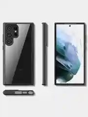 Прозрачный чехол для Samsung S24 Ultra / Самсунг S24 Ультра с силиконовым кантом