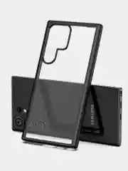 Прозрачный чехол для Samsung S24 Ultra / Самсунг S24 Ультра с силиконовым кантом