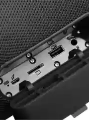 Черный портативная bluetooth колонка TG-192 светящаяся с супермощными динамиками