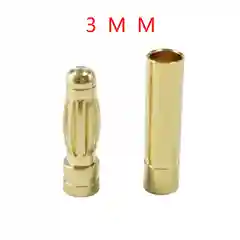 Силовой разъем штекер Banana 2-5 мм (мама-папа), 5шт