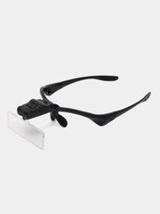 Лупа налобная 3.5x (очки) с подсветкой (2 LED)