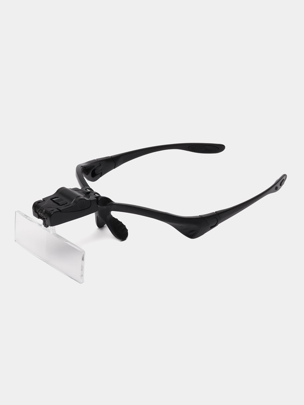 Лупа налобная 3.5x (очки) с подсветкой (2 LED)