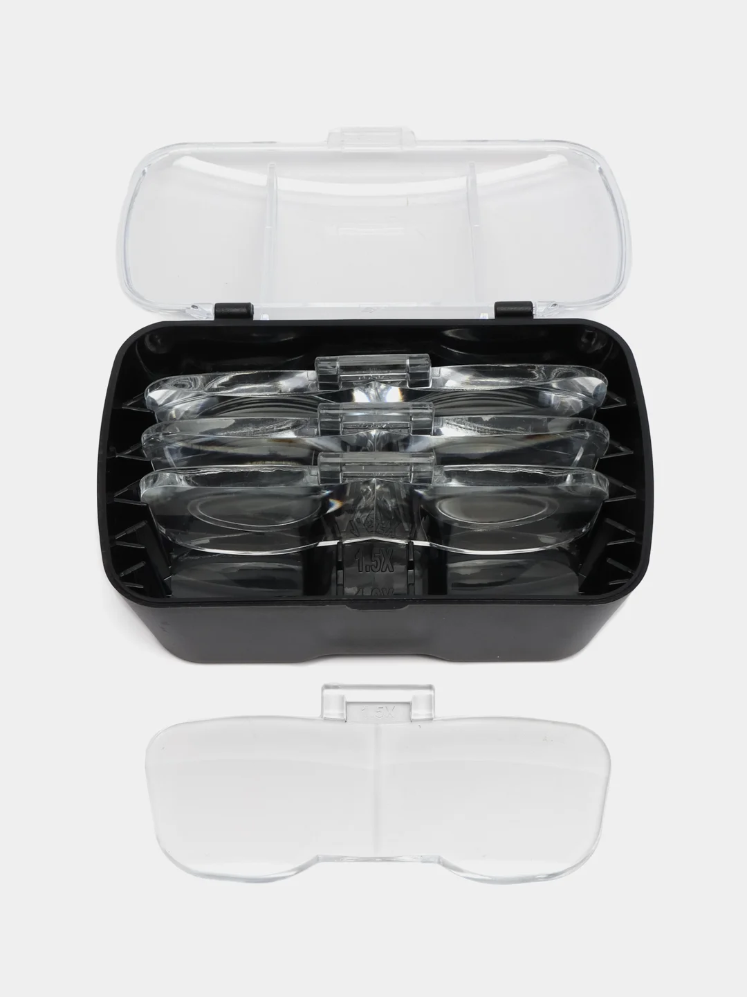Лупа налобная 1.0/2.0/3.0/4.0/5.0/6.0x с подсветкой (2 LED)