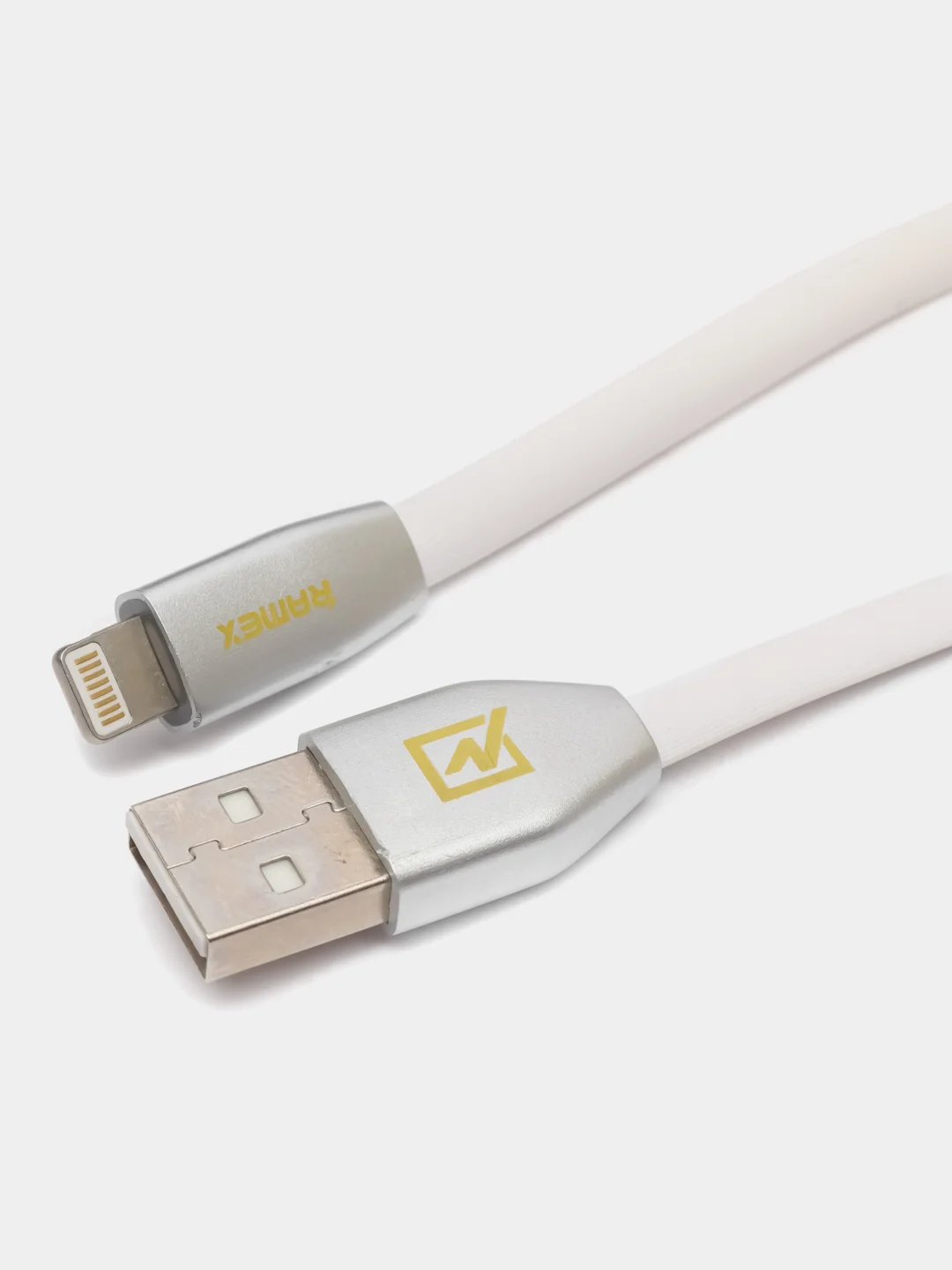 USB кабель Pro Legend плоский Iphone 5, 6s, 8 pin, 1м,  белый