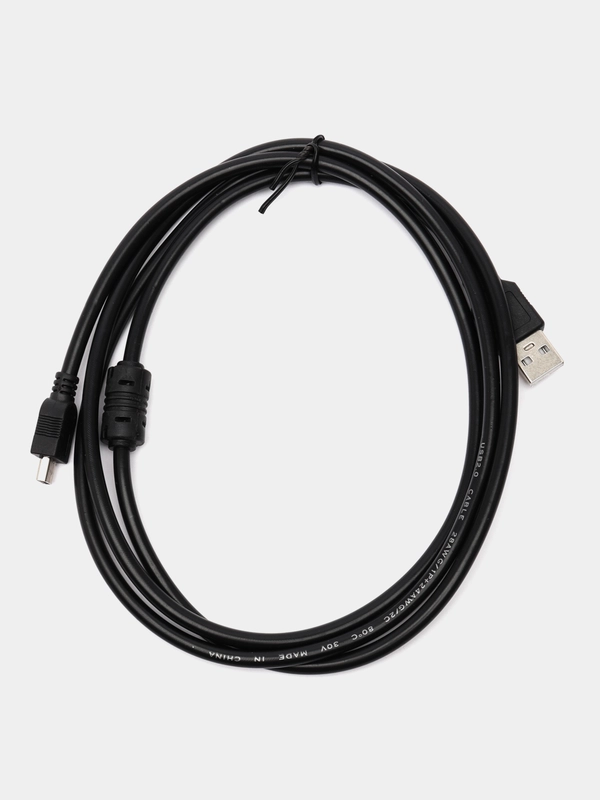 Кабель USB 2.0 A вилка <--> Mini USB 5P вилка, 1.5 м. черный