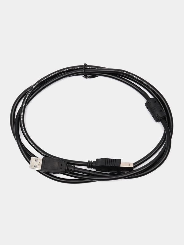 Кабель USB 2.0 A вилка <--> USB B вилка, 1.5 м. черный