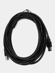 Кабель USB 2.0 A вилка <--> USB B вилка, 5 м. черный
