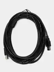Кабель USB 2.0 A вилка <--> USB B вилка, 5 м. черный