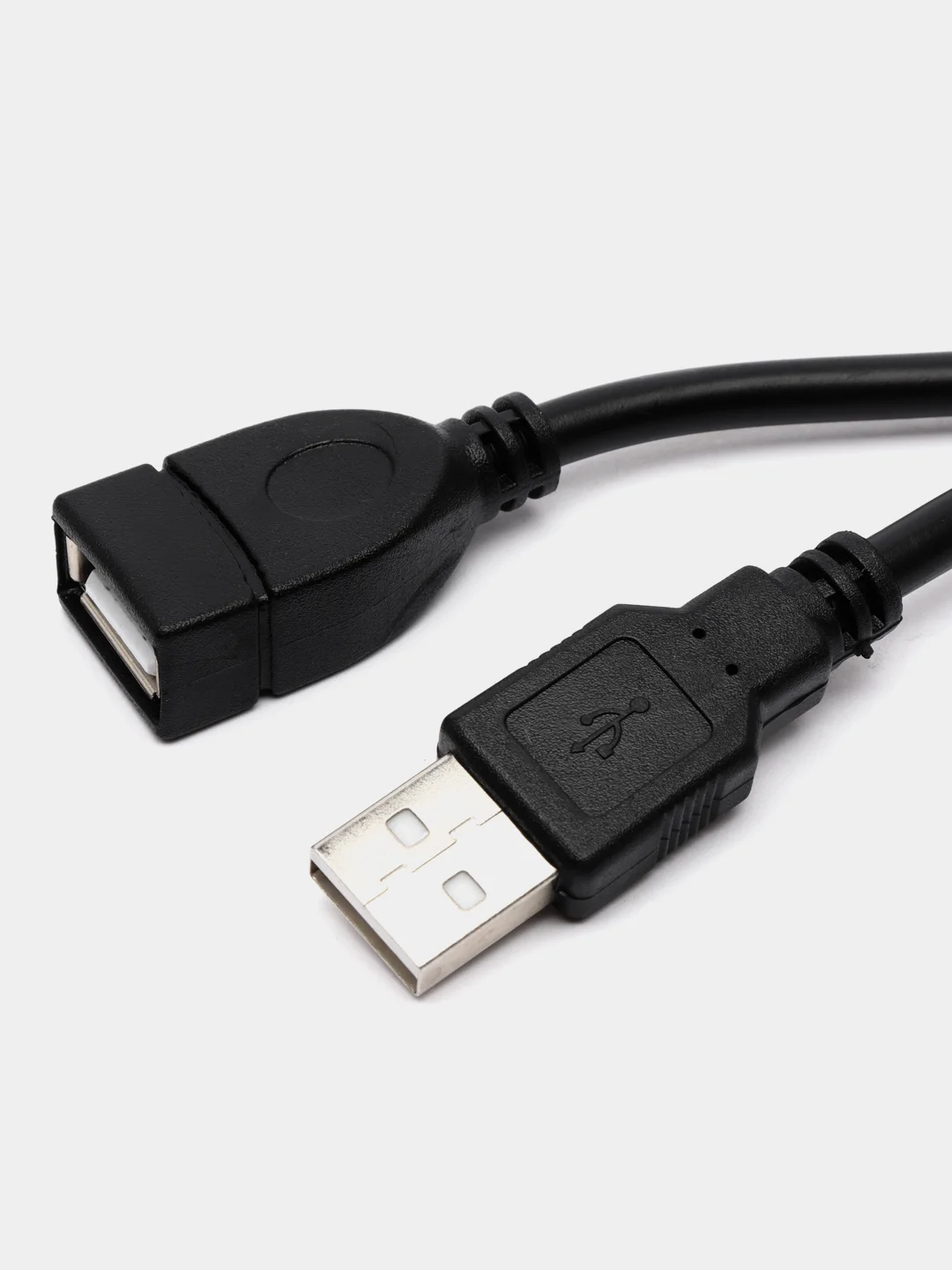 Кабель USB 2.0 А вилка <--> USB А розетка, удлинитель 5 м. черный