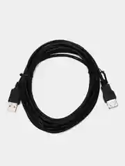 Кабель USB 2.0 А вилка <--> USB А розетка, удлинитель 3 м. черный