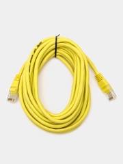 Патчкорд UTP кат.5E RJ-45 вилка <--> RJ-45 вилка, желтый, 5 м.