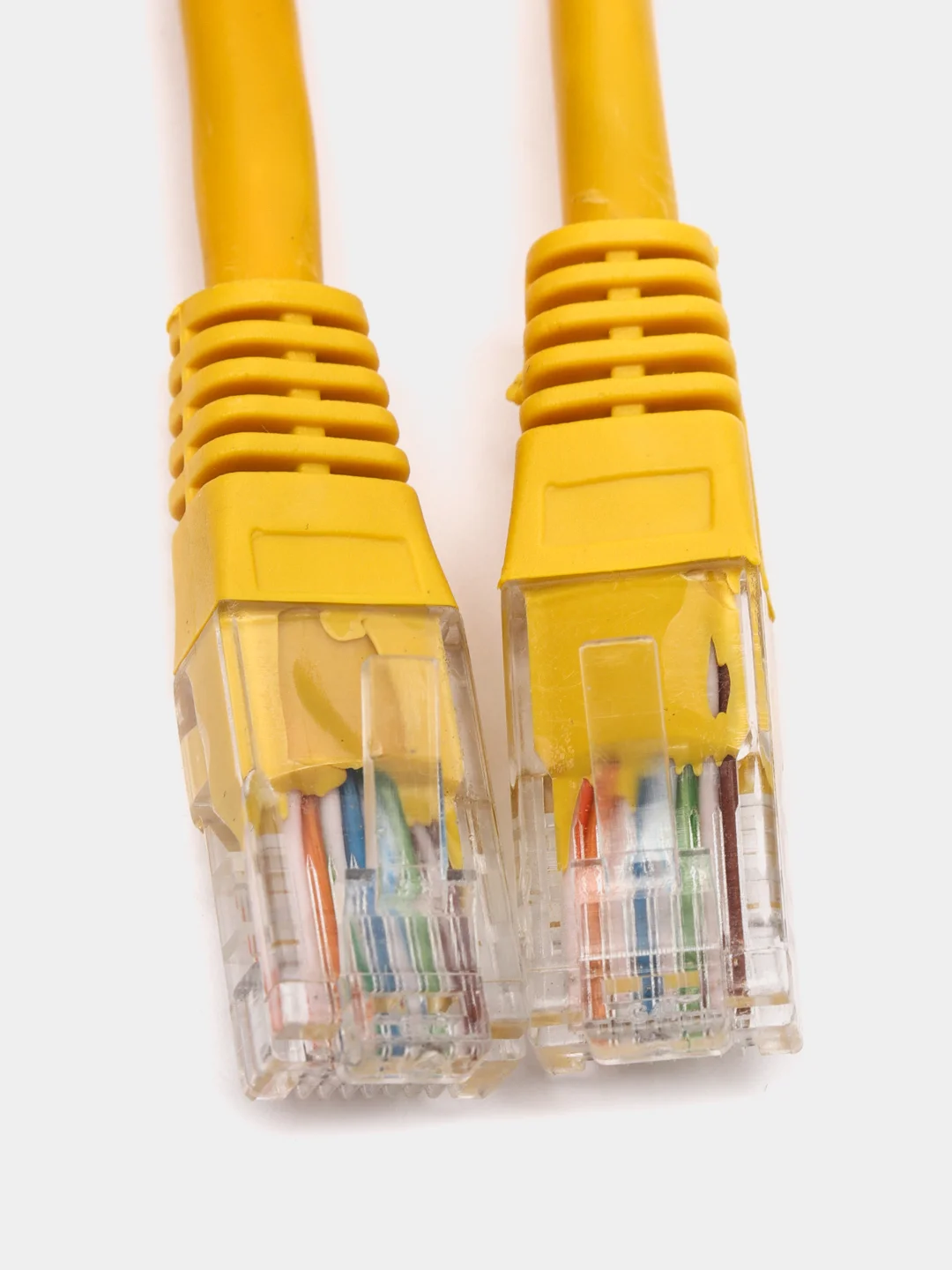Патчкорд UTP кат.5E RJ-45 вилка <--> RJ-45 вилка, желтый, 1.5 м.
