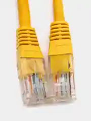 Патчкорд UTP кат.5E RJ-45 вилка <--> RJ-45 вилка, желтый, 1.5 м.