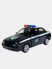 Хром ваз-2110, Лада Приора, 12см/музыкальная/со светом/открываются передние двери/металлическая