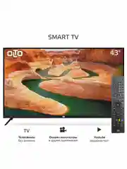 Телевизор Smart TV OLTO 43ST20U, Wi-Fi, диагональ экрана 43, Android 11, гарантия 1 год