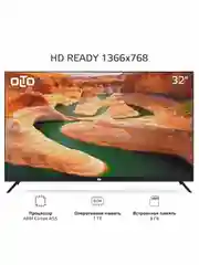 Телевизор OLTO 32ST20H, HD, Smart TV,  Android 11, Wi-Fi, DVB-T2, 32 дюйма, гарантия 1 год