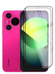 Прозрачный стекло 1-2 шт для HUAWEI Pura 70 защитное BROSCORP с олеофобным покрытием и черной рамкой