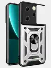 Хром чехол противоударный для Infinix Hot 40 и 40 Pro/Инфиникс Хот 40 и 40 Про с защитой камеры