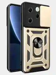 Хром чехол противоударный для Infinix Hot 40 и 40 Pro/Инфиникс Хот 40 и 40 Про с защитой камеры